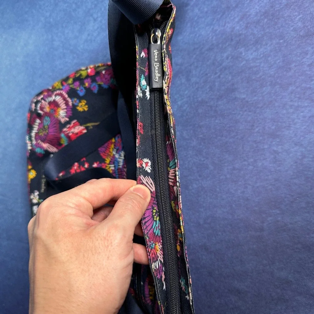 Vera Bradley Crossbody Bag Women Wildflower Paisley Performance Twill Floral